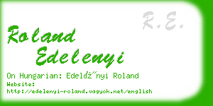 roland edelenyi business card